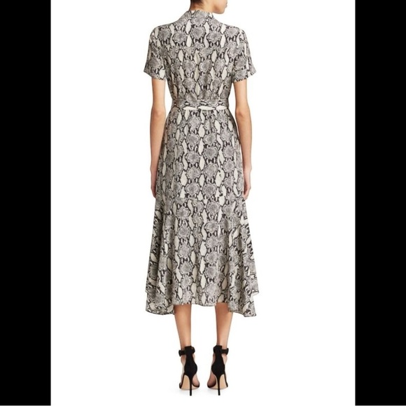 A.L.C. Clarkson Snake Print Silk Dress - Picture 4 of 16